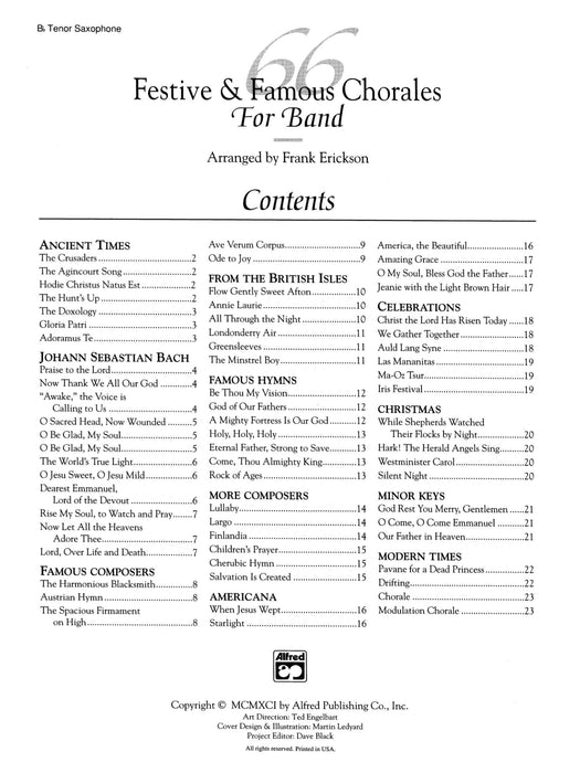 66 Festive & Famous Chorales for Band | 小雅音樂 Hsiaoya Music