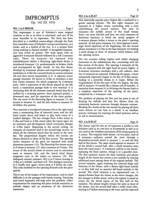 Impromptus: Opus 142 舒伯特 即興曲 作品 | 小雅音樂 Hsiaoya Music