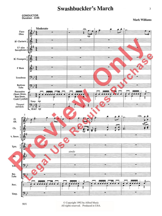 Swashbuckler's March 進行曲 總譜 | 小雅音樂 Hsiaoya Music