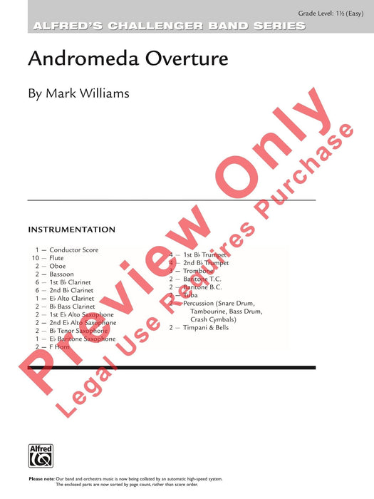 Andromeda Overture 序曲 總譜 | 小雅音樂 Hsiaoya Music