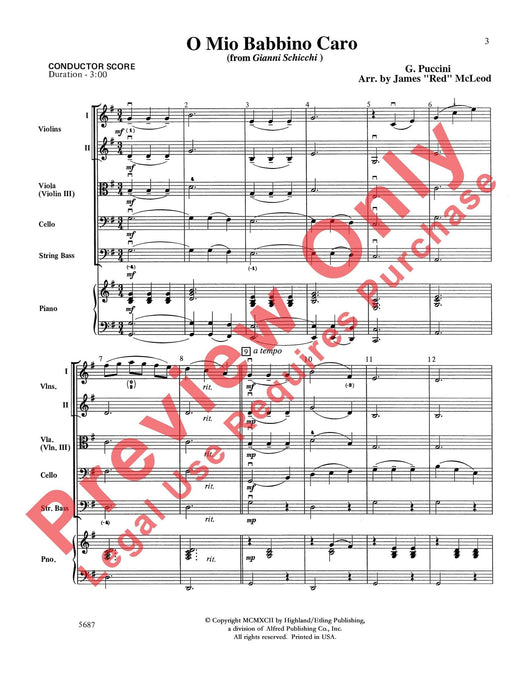 O Mio Babbino Caro from Gianni Schicchi (Theme from the film A Room with a View) 強尼史基基 總譜 | 小雅音樂 Hsiaoya Music