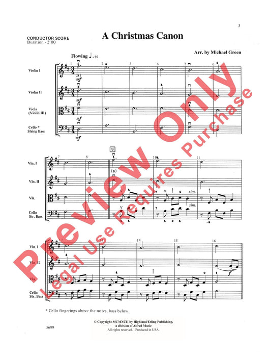 A Christmas Canon 卡農曲 總譜 | 小雅音樂 Hsiaoya Music