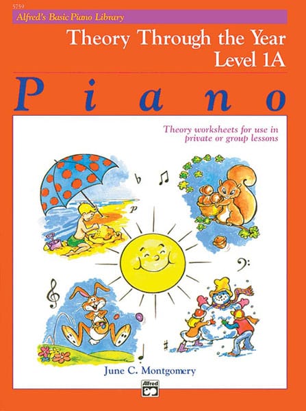 Alfred's Basic Piano Library: Theory Through the Year Book 1A Theory Worksheets for Use in Private or Group Lessons 鋼琴 | 小雅音樂 Hsiaoya Music