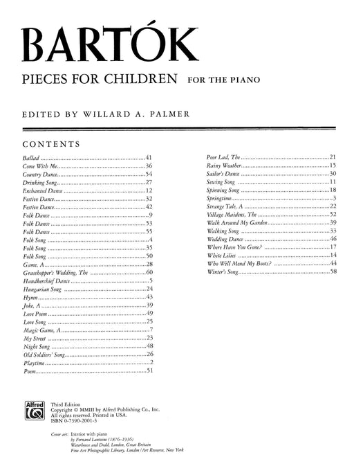 Bartók: Pieces for Children 巴爾托克 小品 | 小雅音樂 Hsiaoya Music