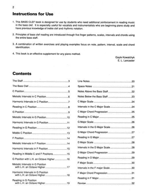 Basic Bass Clef A Bass Clef Note Speller and Sight-Reading Book 音符 | 小雅音樂 Hsiaoya Music