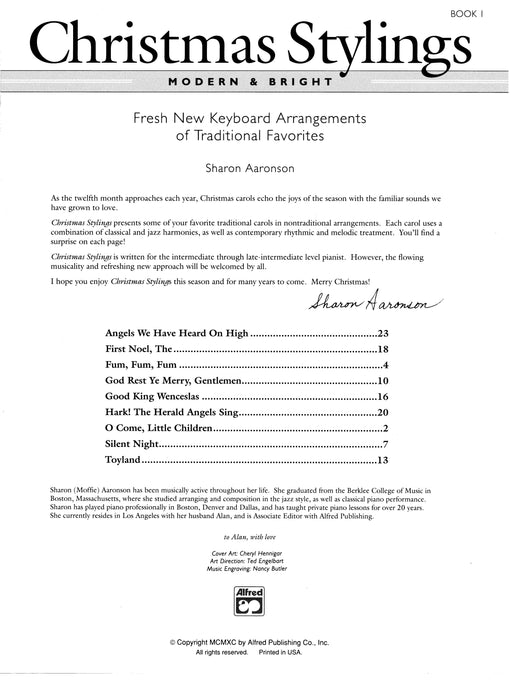 Christmas Stylings: Modern & Bright, Book 1 Fresh New Keyboard Arrangements of Traditional Favorites 鍵盤樂器 | 小雅音樂 Hsiaoya Music