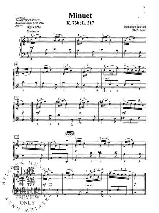 Favorite Classics: Solo, Book 1 獨奏 | 小雅音樂 Hsiaoya Music