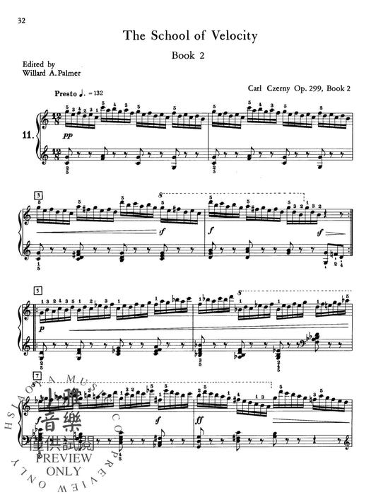 Czerny: School of Velocity, Opus 299 (Complete) 徹爾尼 作品 | 小雅音樂 Hsiaoya Music