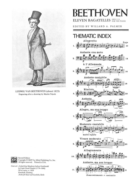 Beethoven: Eleven Bagatelles, Opus 119 for the Piano 貝多芬 音樂小品 作品 鋼琴 | 小雅音樂 Hsiaoya Music