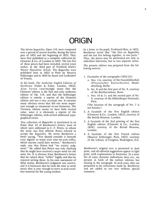 Beethoven: Eleven Bagatelles, Opus 119 for the Piano 貝多芬 音樂小品 作品 鋼琴 | 小雅音樂 Hsiaoya Music