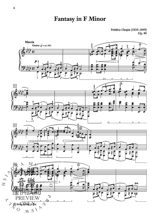 Chopin: Fantasy in F Minor, Opus 49 蕭邦 幻想曲 作品 | 小雅音樂 Hsiaoya Music