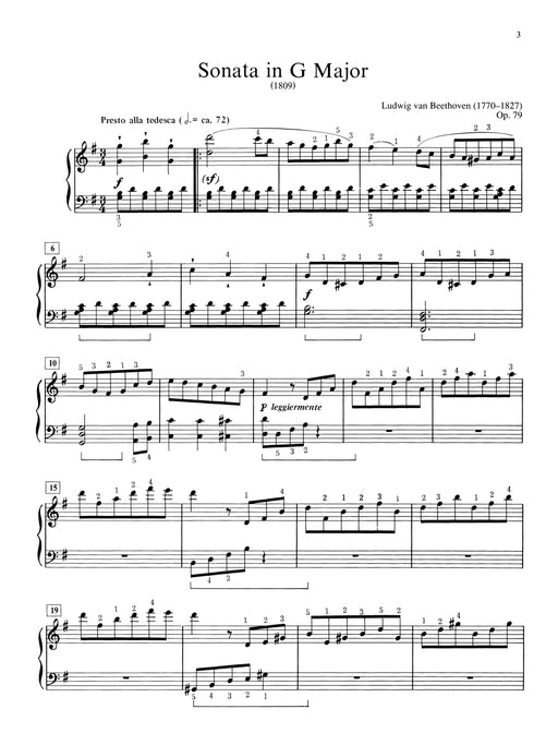 Beethoven: Sonata in G Major, Opus 79 貝多芬 奏鳴曲 作品 | 小雅音樂 Hsiaoya Music