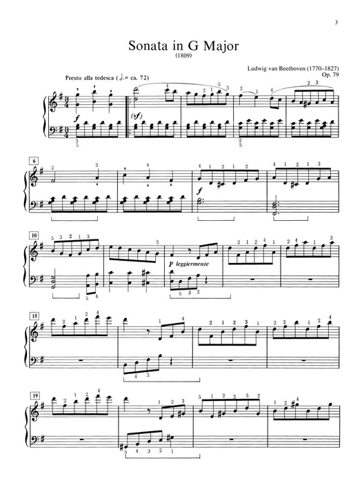 Beethoven: Sonata in G Major, Opus 79 貝多芬 奏鳴曲 作品 | 小雅音樂 Hsiaoya Music