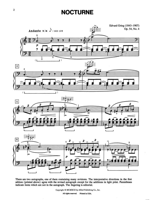 Grieg: Nocturne, Opus 54, No. 4 葛利格 夜曲 作品 | 小雅音樂 Hsiaoya Music