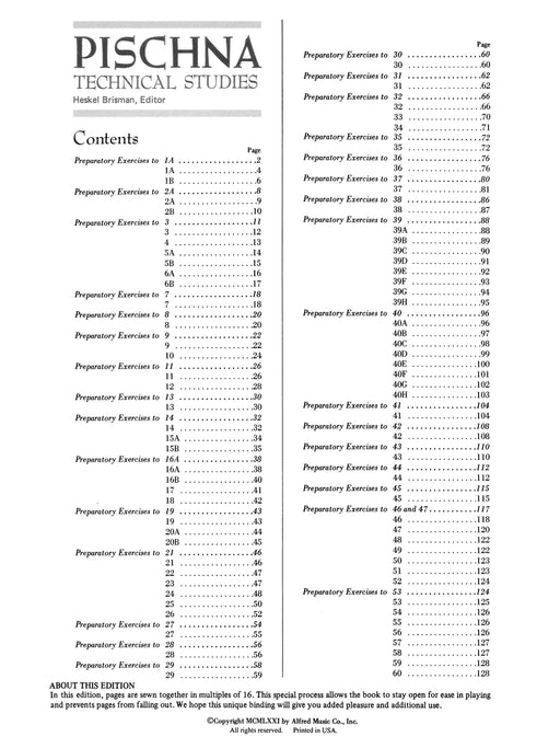Pischna: Technical Studies | 小雅音樂 Hsiaoya Music