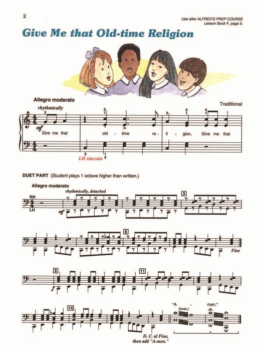 Alfred's Basic Piano Prep Course: Sacred Solo Book F For the Young Beginner 鋼琴 獨奏 | 小雅音樂 Hsiaoya Music