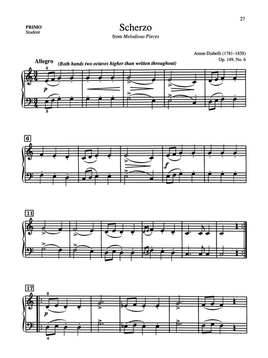 Easy Classical Piano Duets for Teacher and Student, Book 1 古典鋼琴 二重奏 | 小雅音樂 Hsiaoya Music