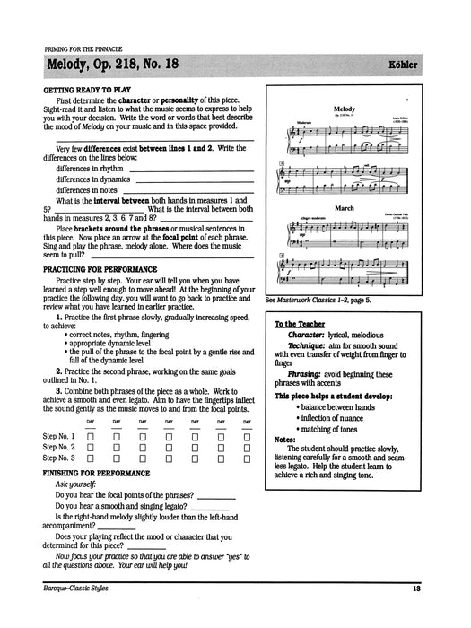 Masterwork Practice & Performance, Level 1-2 | 小雅音樂 Hsiaoya Music