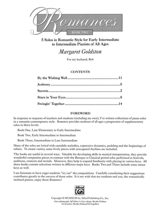 Romances, Book 2 浪漫曲 | 小雅音樂 Hsiaoya Music