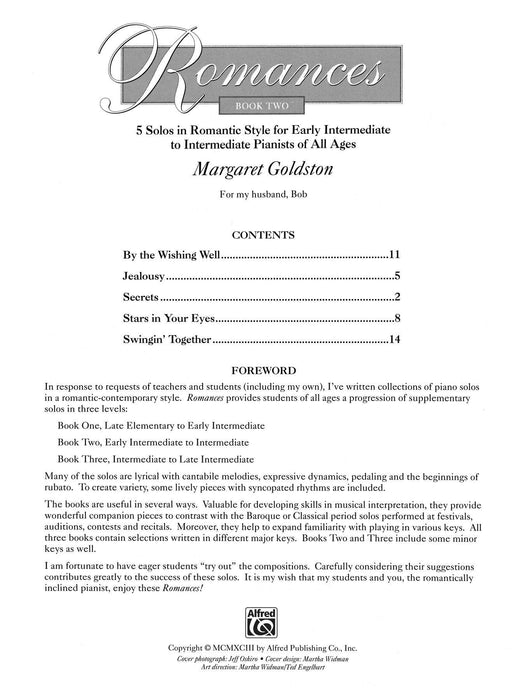 Romances, Book 2 浪漫曲 | 小雅音樂 Hsiaoya Music