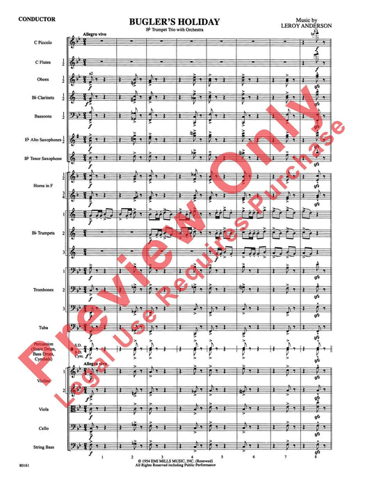 Bugler's Holiday Trumpet Section Feature 小號樂節 總譜 | 小雅音樂 Hsiaoya Music