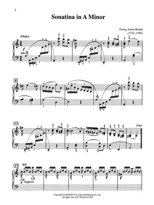 Benda: Sonatina in A Minor 小奏鳴曲 | 小雅音樂 Hsiaoya Music