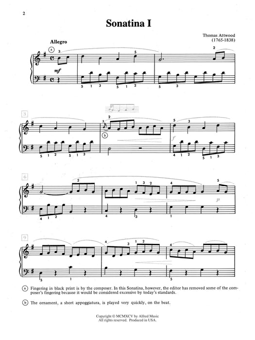 Attwood: Sonatina I 小奏鳴曲 | 小雅音樂 Hsiaoya Music