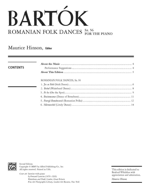 Bartók: Romanian Folk Dances, Sz. 56 for the Piano 巴爾托克 羅馬尼亞舞曲 鋼琴 | 小雅音樂 Hsiaoya Music