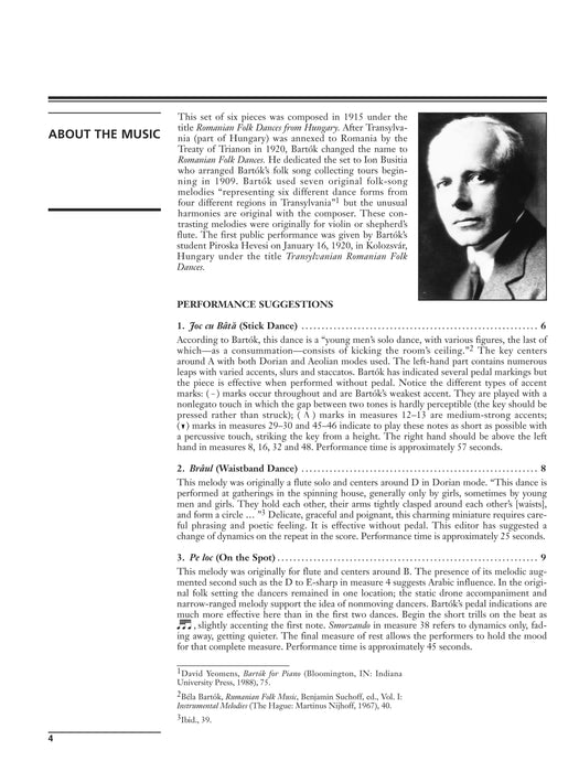 Bartók: Romanian Folk Dances, Sz. 56 for the Piano 巴爾托克 羅馬尼亞舞曲 鋼琴 | 小雅音樂 Hsiaoya Music