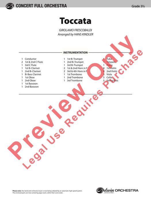 Toccata 觸技曲 總譜 | 小雅音樂 Hsiaoya Music