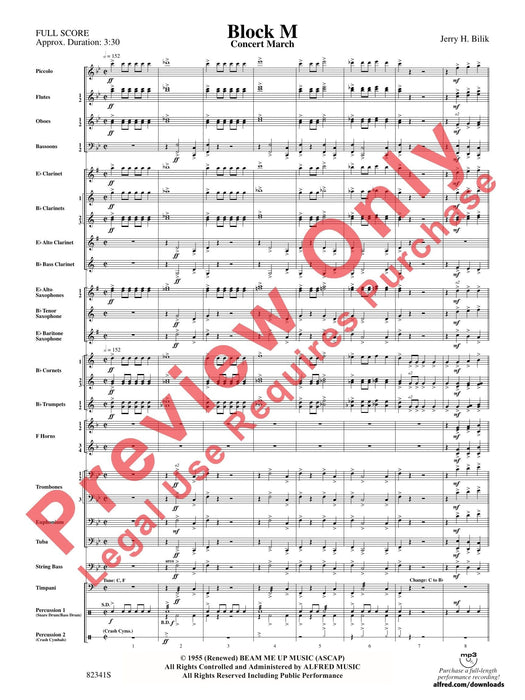 Block M Concert March 音樂會進行曲 總譜 | 小雅音樂 Hsiaoya Music