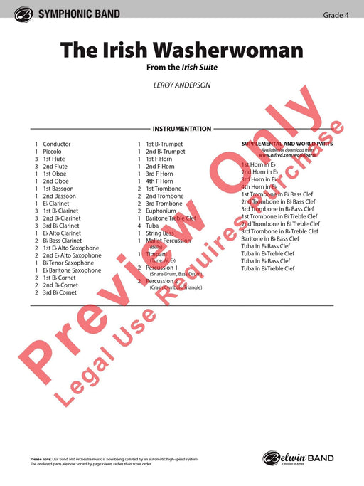 The Irish Washerwoman (from the Irish Suite) 組曲 總譜 | 小雅音樂 Hsiaoya Music