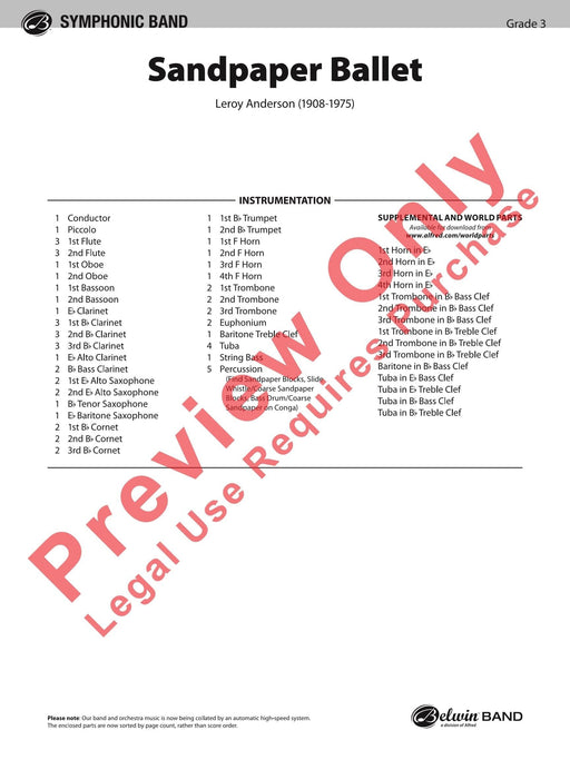 Sandpaper Ballet 芭蕾 總譜 | 小雅音樂 Hsiaoya Music