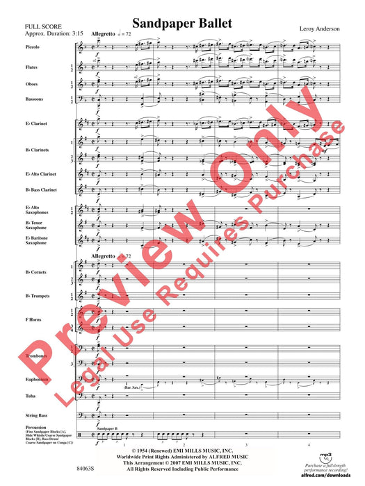 Sandpaper Ballet 芭蕾 總譜 | 小雅音樂 Hsiaoya Music