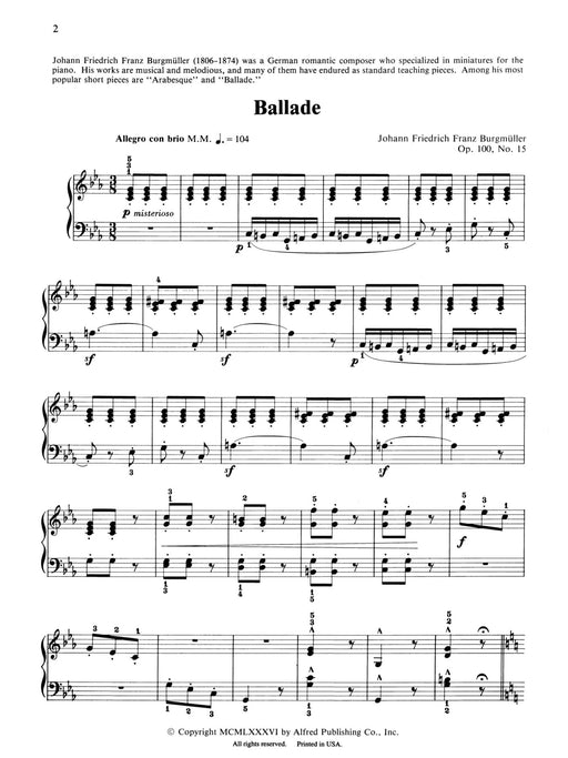 Burgmüller: Ballade, Opus 100, No. 15 敘事曲 作品 | 小雅音樂 Hsiaoya Music