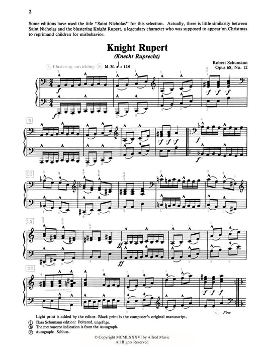 Schumann: Knight Rupert, Opus 68, No. 12 舒曼羅伯特 作品 | 小雅音樂 Hsiaoya Music