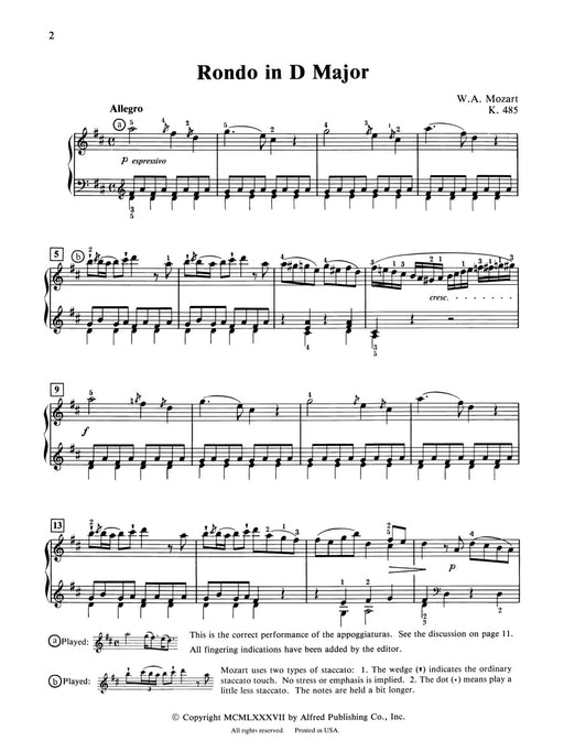 Mozart: Rondo in D Major, K. 485 莫札特 迴旋曲 | 小雅音樂 Hsiaoya Music