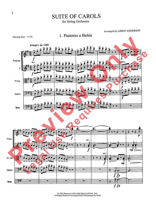 Suite of Carols 組曲 耶誕頌歌 總譜 | 小雅音樂 Hsiaoya Music