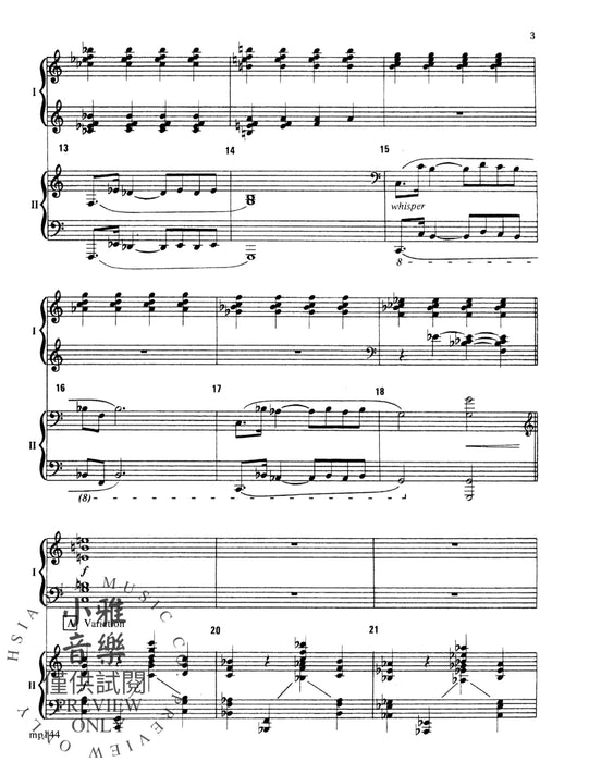 Variations for Two Pianos 詠唱調 鋼琴 | 小雅音樂 Hsiaoya Music