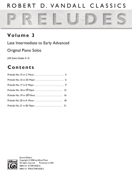 Preludes, Volume 3 Late Intermediate to Early Advanced Original Piano Solos 前奏曲 鋼琴 獨奏 | 小雅音樂 Hsiaoya Music