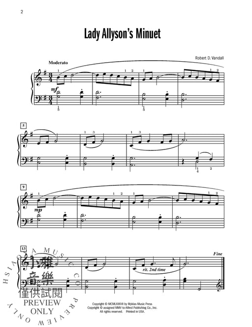 Lady Allyson's Minuet 小步舞曲 | 小雅音樂 Hsiaoya Music