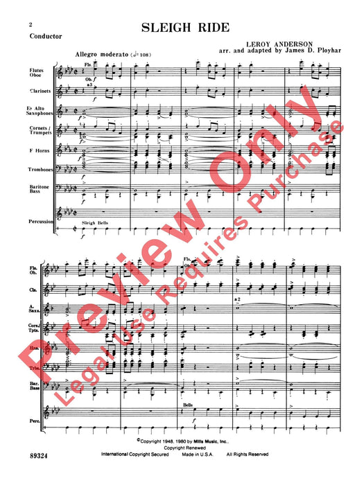 Sleigh Ride 總譜 | 小雅音樂 Hsiaoya Music