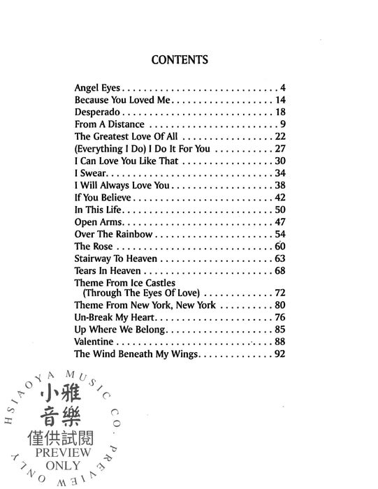 The Best in Popular Sheet Music | 小雅音樂 Hsiaoya Music