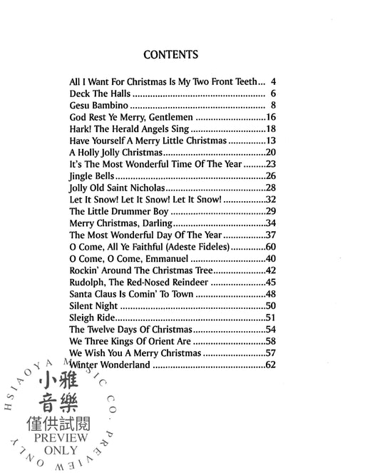 The Best in Christmas Sheet Music | 小雅音樂 Hsiaoya Music