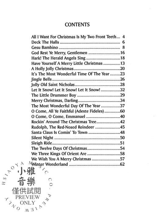 The Best in Christmas Sheet Music | 小雅音樂 Hsiaoya Music