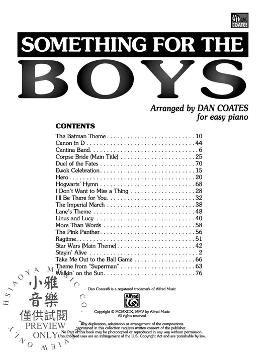 Something for the Boys | 小雅音樂 Hsiaoya Music