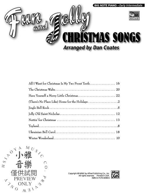 Fun & Jolly Christmas Songs, Book 2 | 小雅音樂 Hsiaoya Music