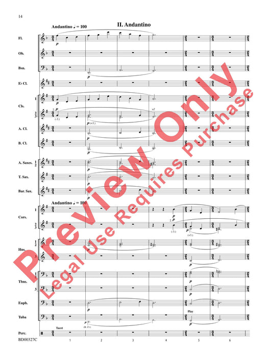 Sonatina for Band I. Allegro moderato, II. Andantino, III. Allegro moderato 小奏鳴曲 快板 快板 總譜 | 小雅音樂 Hsiaoya Music