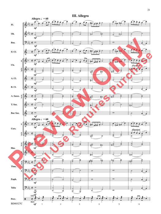 Sonatina for Band I. Allegro moderato, II. Andantino, III. Allegro moderato 小奏鳴曲 快板 快板 總譜 | 小雅音樂 Hsiaoya Music