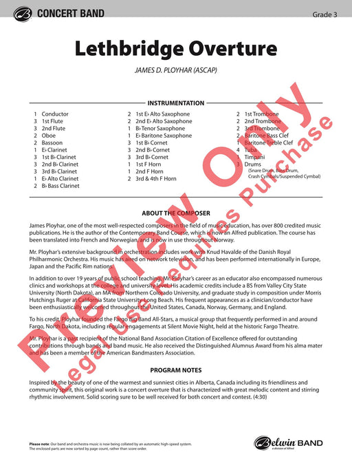 Lethbridge Overture 序曲 | 小雅音樂 Hsiaoya Music